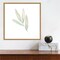 Sage Leaves III by Katrina Pete 16-in. W x 16-in. H. Canvas Wall Art Print Framed in Natural